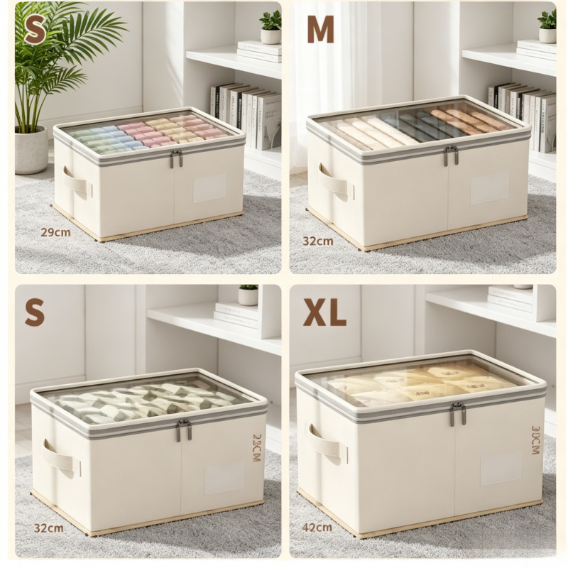 Down Jacket Packable - Large Capacity Foldable Storage Box With