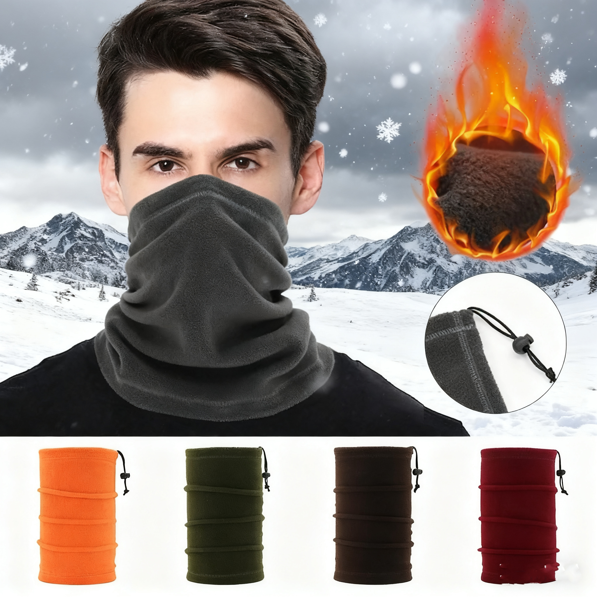 Winter Face Cover Neck Gaiter  - Neck Gaiter Fleece 리뷰 및 가격