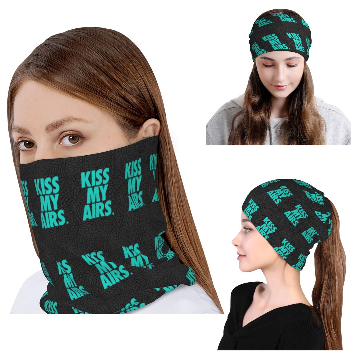 Kiss My Airs X Atmos Bandana N - Knit Beanie Hat Warm 리뷰 및 가격