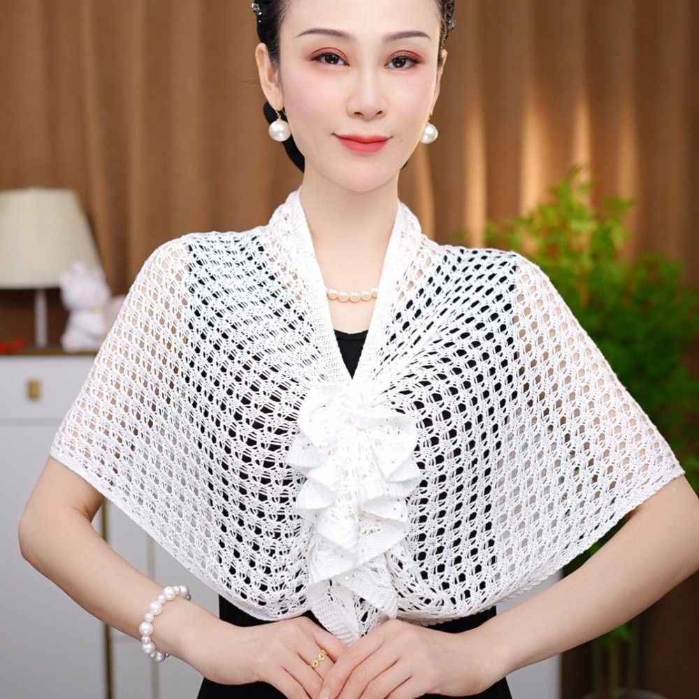 Sparkly Design Hollow Out Card - Shawl Wrap Winter 리뷰 및 가격