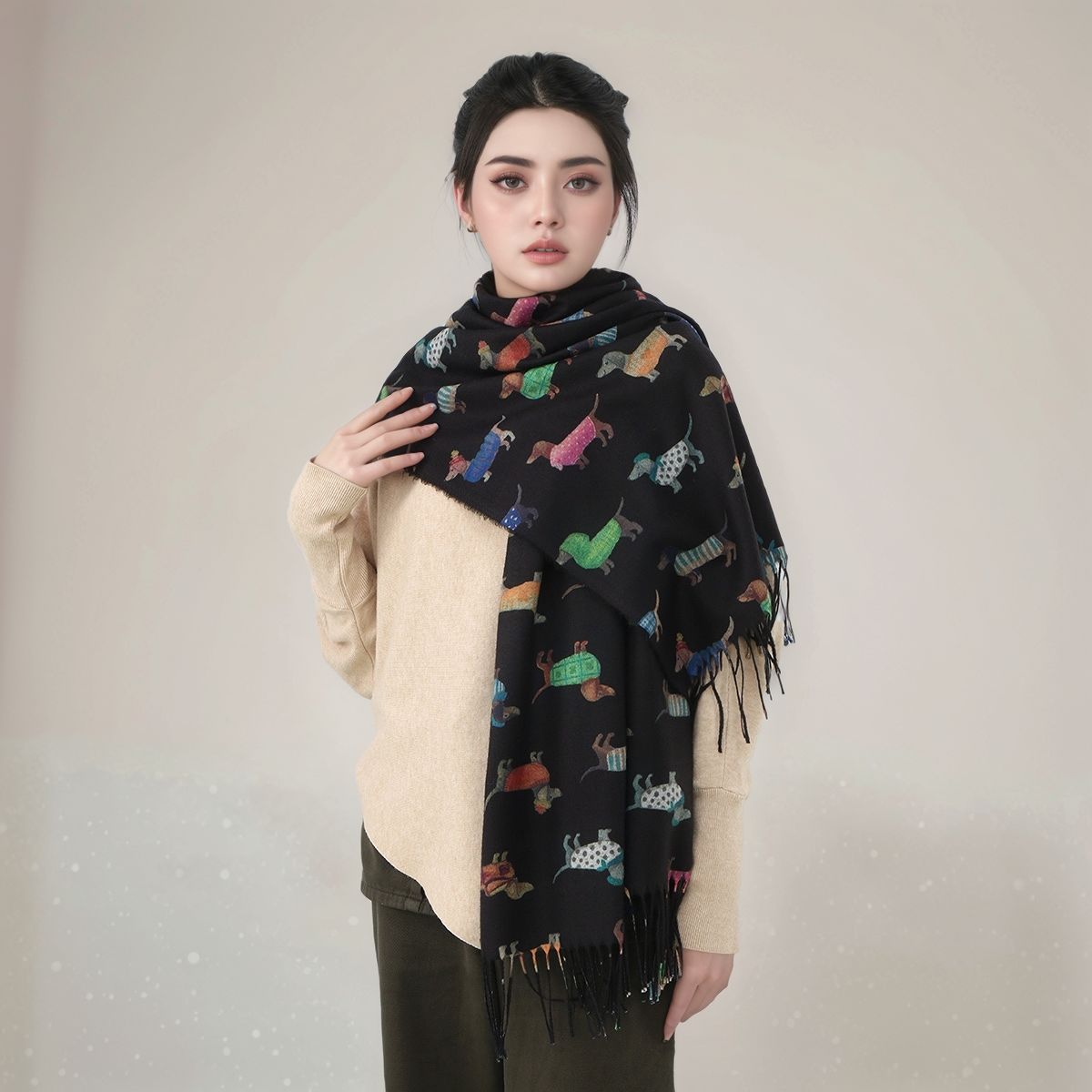 New Cashmere Scarf Shawl Dachs - Cashmere Pashmina Wrap 리뷰 및 가격