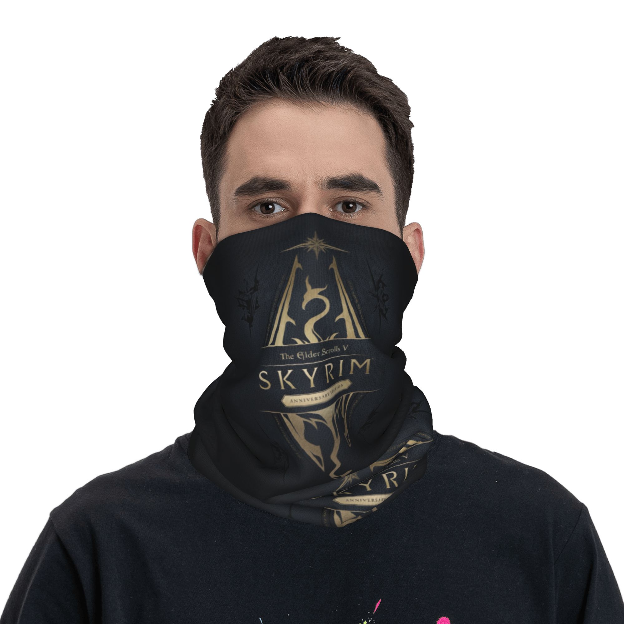 Custom Skyrim Logo Bandana Win - Neck Gaiter Fleece 리뷰 및 가격