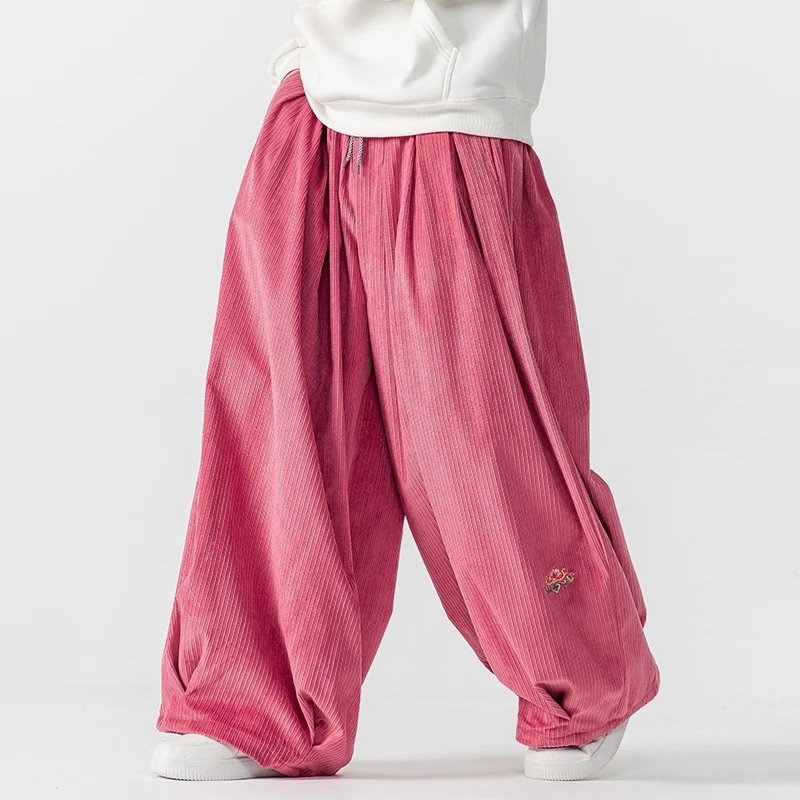 Men Corduroy Wide Leg Pants Me - Corduroy Pant Warm 리뷰 및 가격
