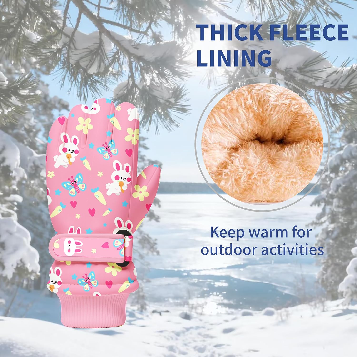 Kids Winter Snow Gloves, Water - Snow Glove Insulated 리뷰 및 가격