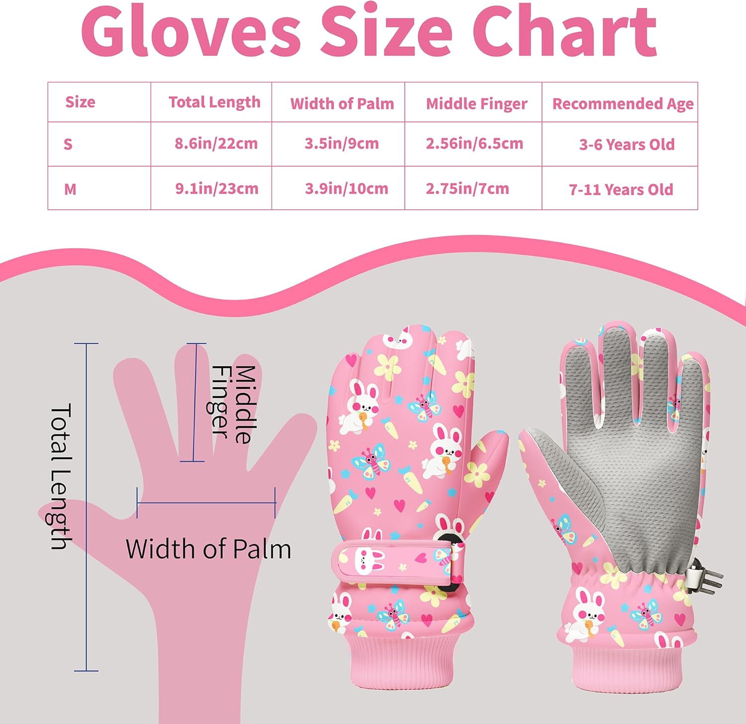 Kids Winter Snow Gloves, Water - Snow Glove Insulated 리뷰 및 가격