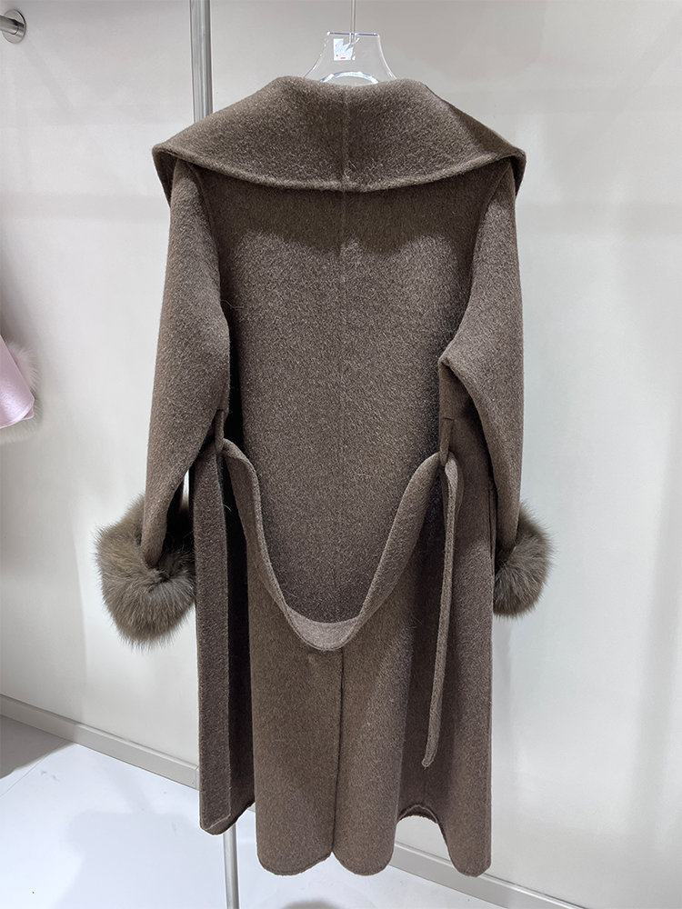 2025 New Wool Coat With Real F - Wool Coat Peacoat 리뷰 및 가격