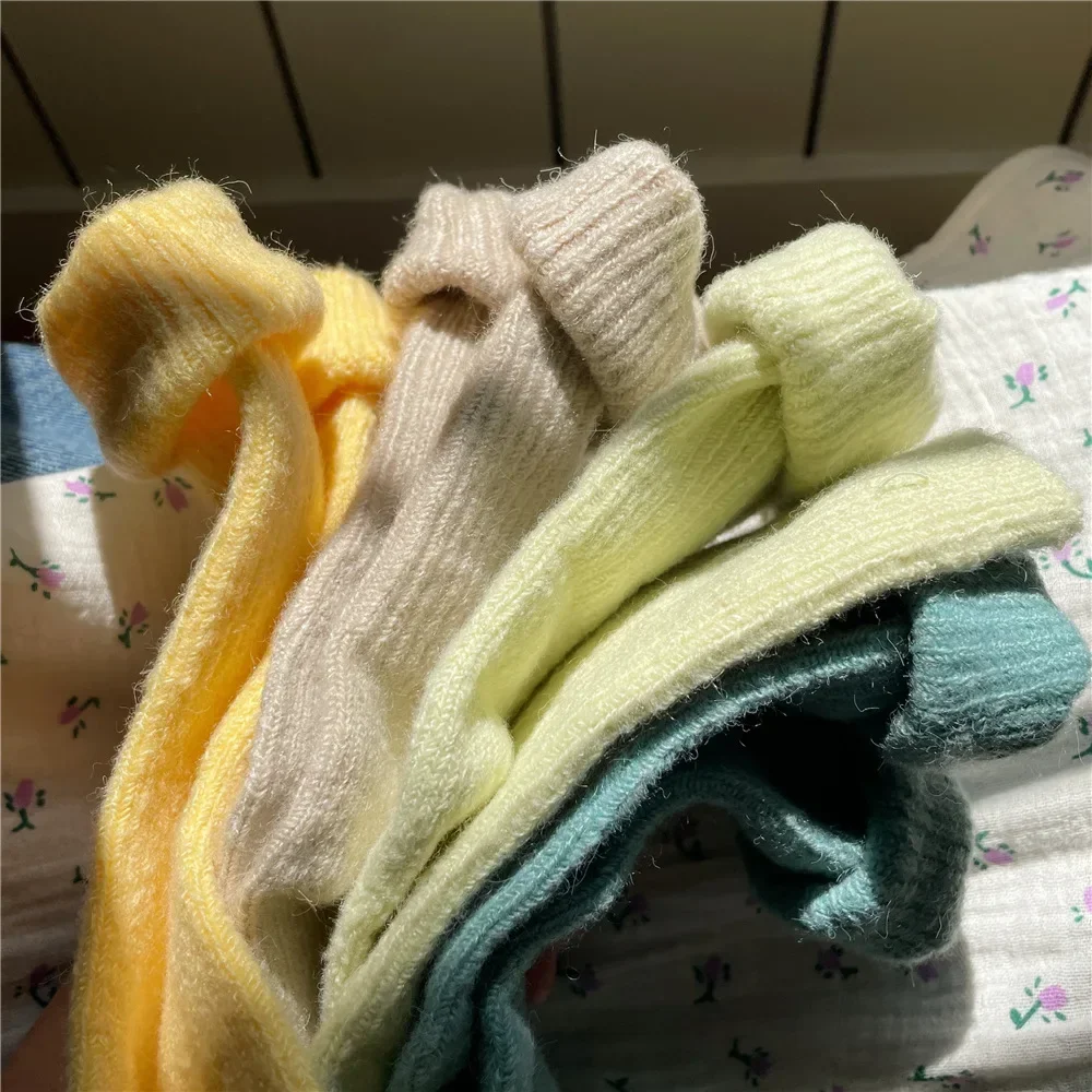 Solid Color Women Winter Thick - Thermal Sock Wool 리뷰 및 가격