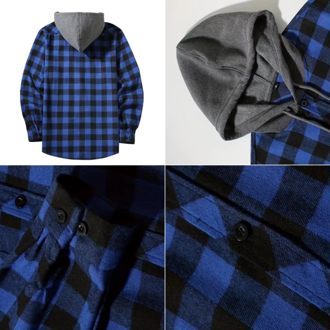 Men's Business Spring And Autu - Flannel Shirt Lined 리뷰 및 가격