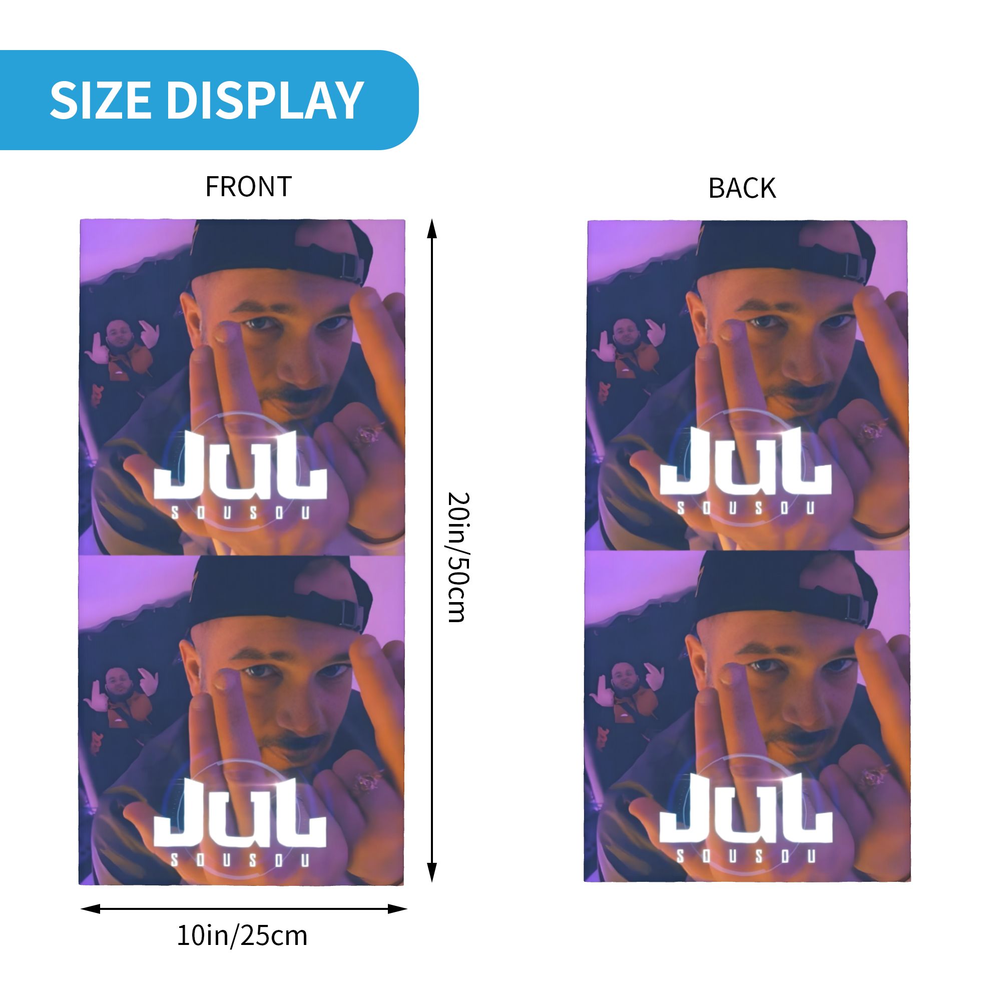 Custom JuL Rap Music Bandana W - Neck Gaiter Fleece 리뷰 및 가격
