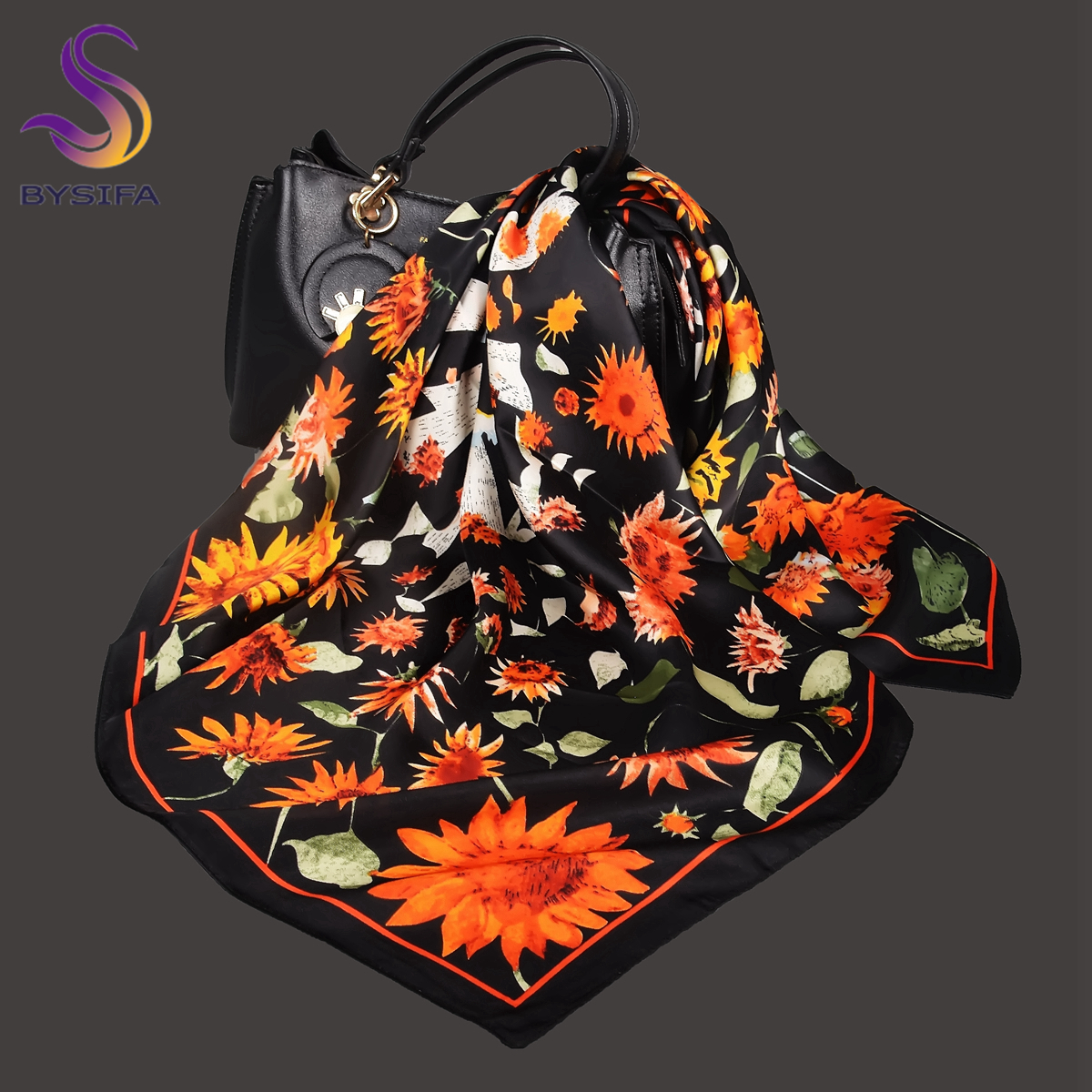 BYSIFA Letters Silk Scarf Shaw - Shawl Wrap Winter 리뷰 및 가격