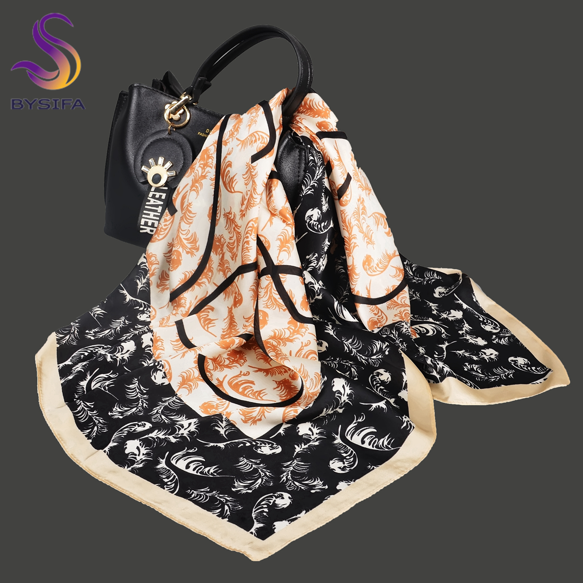 BYSIFA Letters Silk Scarf Shaw - Shawl Wrap Winter 리뷰 및 가격