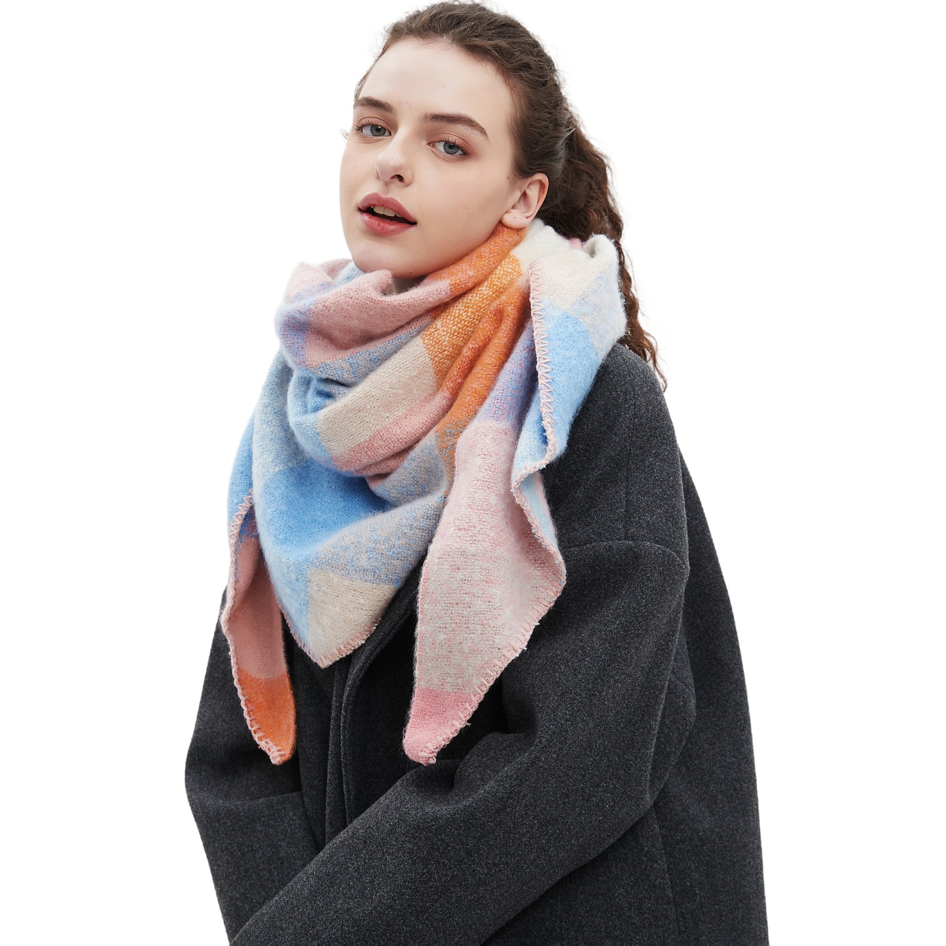 Women's Plaid Scarf Shawl  Sho - Shawl Wrap Winter 리뷰 및 가격