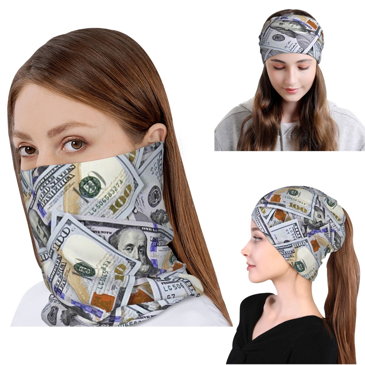 Giant Money Background 100 Dol - Knit Beanie Hat Warm 리뷰 및 가격