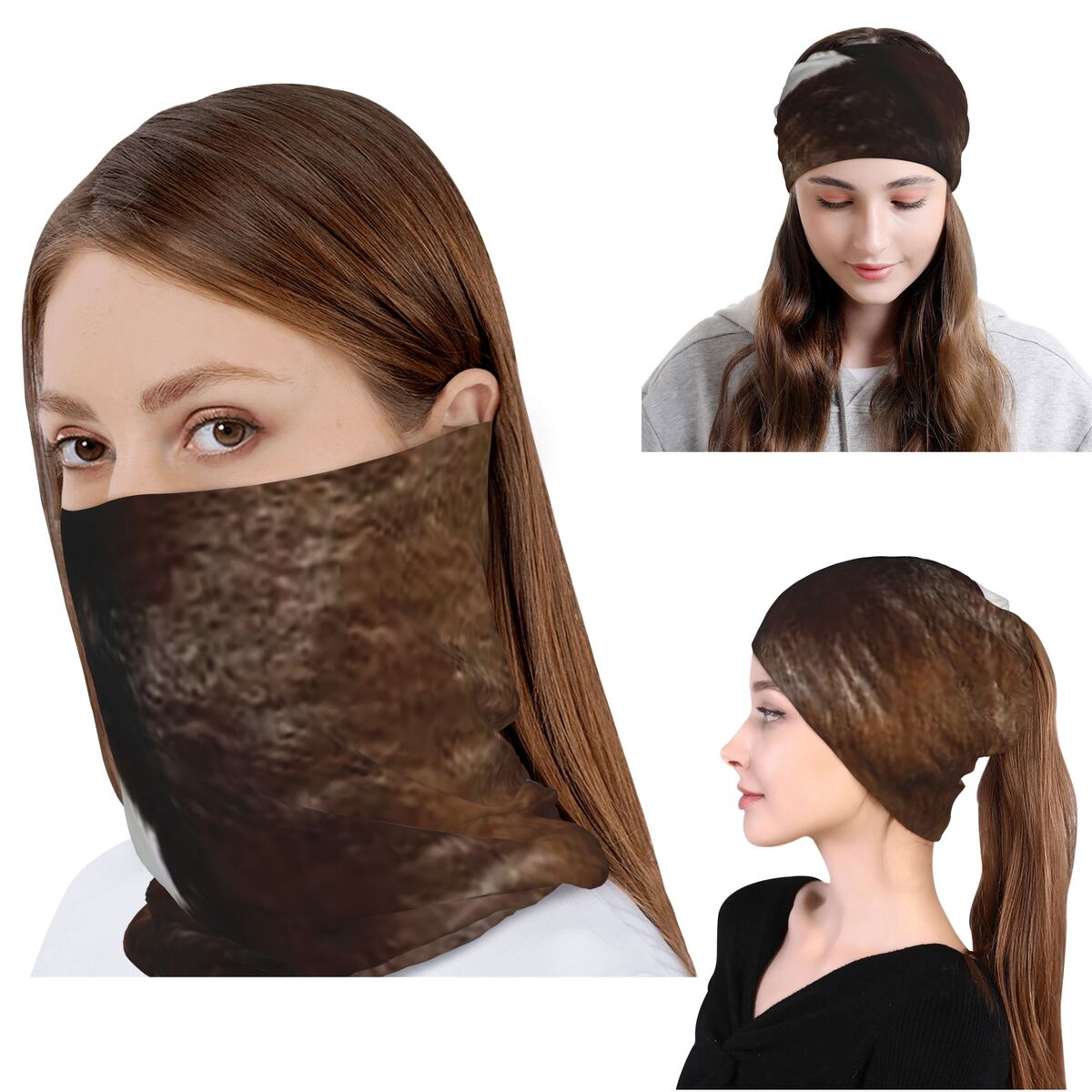 Rustic Ranch Cow Print Bandana - Knit Beanie Hat Warm 리뷰 및 가격