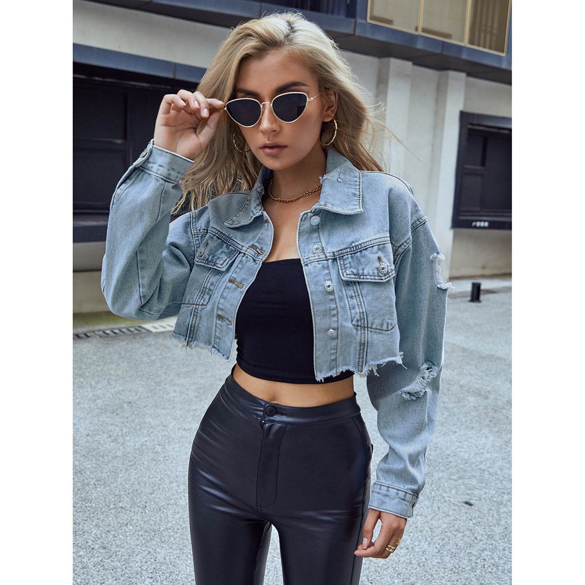 Women Denim Coats Solid Short  - Down Jacket Packable 리뷰 및 가격