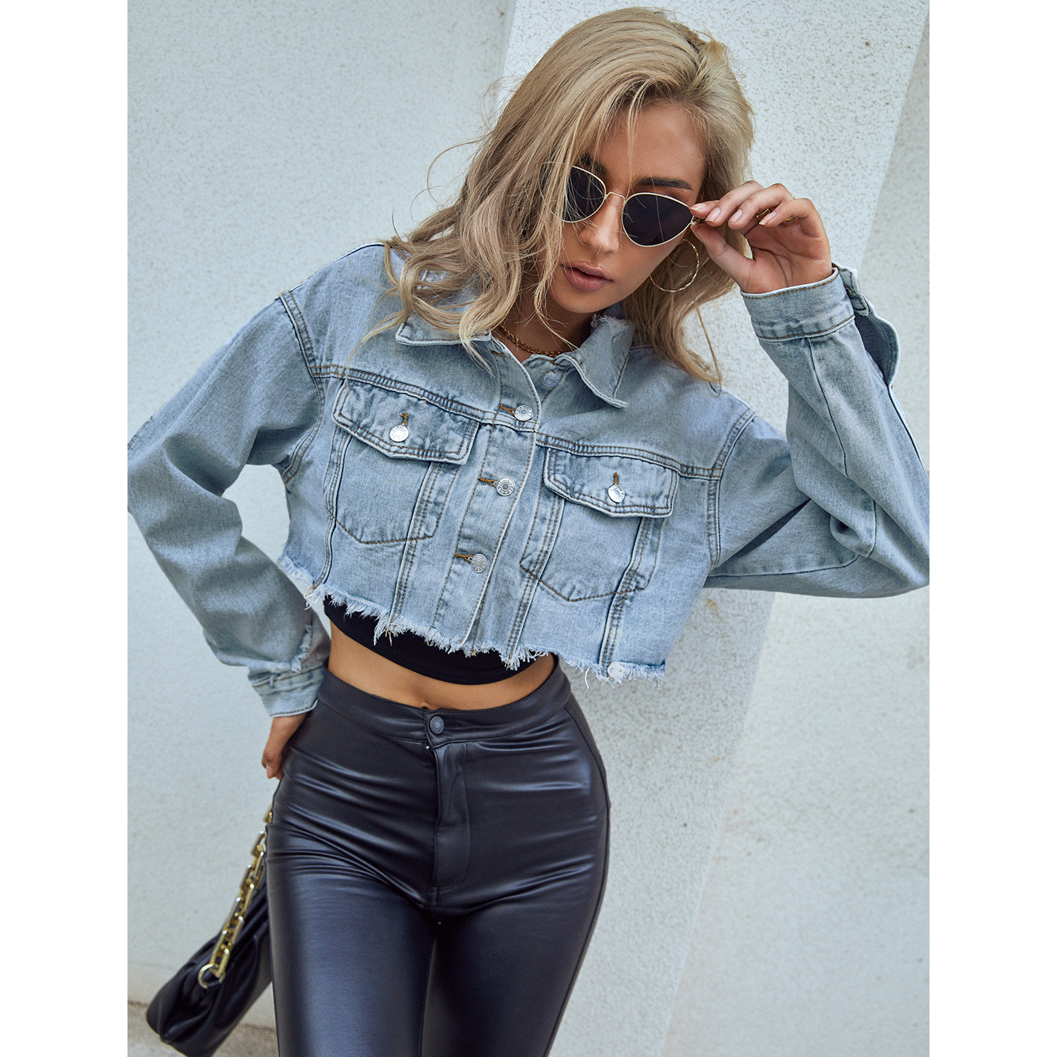 Women Denim Coats Solid Short  - Down Jacket Packable 리뷰 및 가격