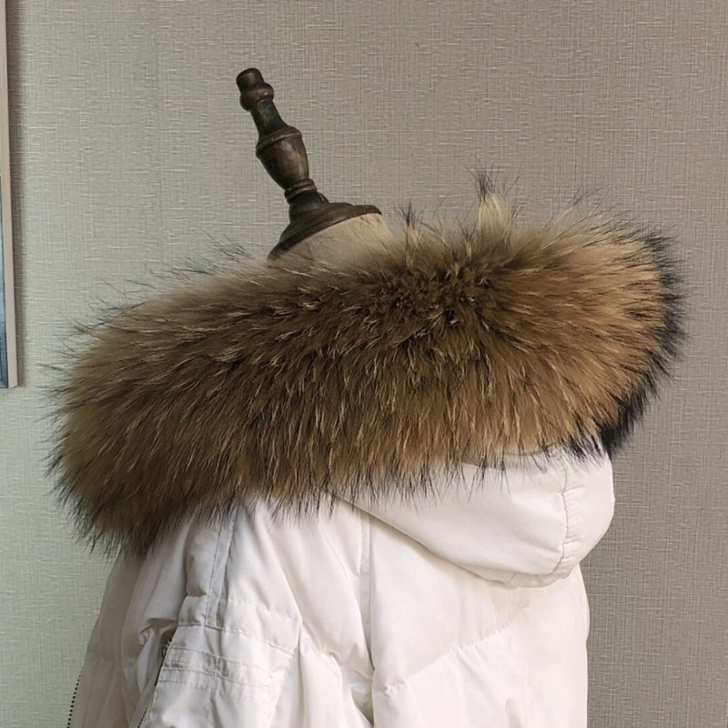 Real Fur Collar for Coat Parka - Shawl Wrap Winter 리뷰 및 가격