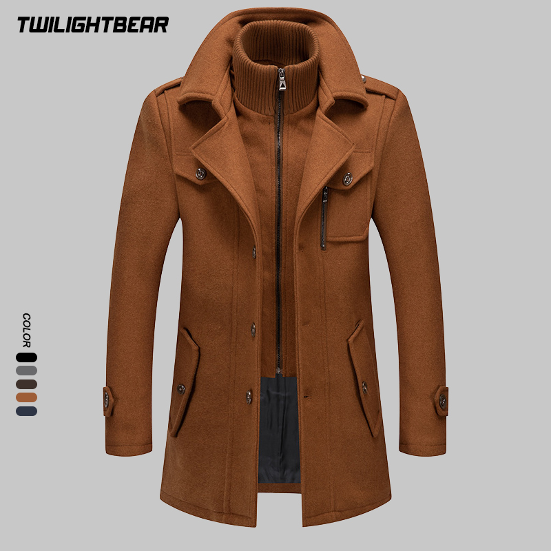 Winter Men's Wool Coat Oversiz - Wool Coat Peacoat 리뷰 및 가격