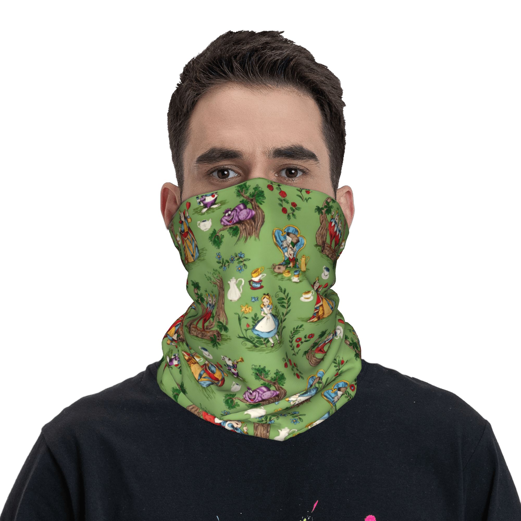 Custom A-Alice in W-Wonderland - Neck Gaiter Fleece 리뷰 및 가격