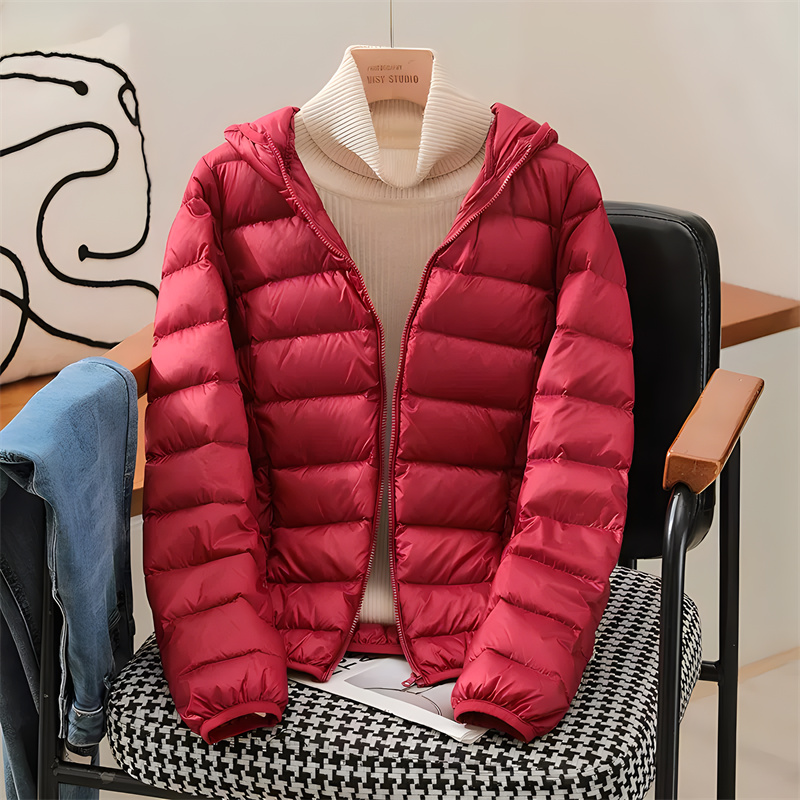 Plus Size Women Hooded Korean  - Down Jacket Packable 리뷰 및 가격