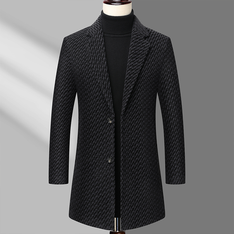 Long Coat Men Mens Wool Jacket - Wool Coat Peacoat 리뷰 및 가격