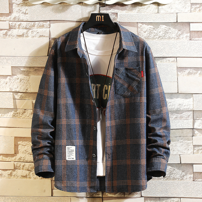 2025 Summer Men's Plaid Shirt  - Flannel Shirt Lined 리뷰 및 가격