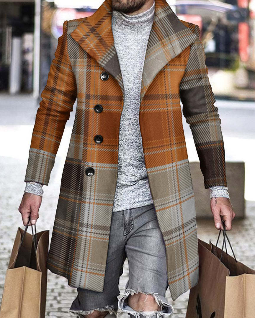 2025 Long Coat Men Mens Wool J - Wool Coat Peacoat 리뷰 및 가격
