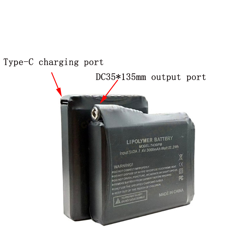 7.4V 3000mah Heated Gloves Bat - Heated Vest Battery 리뷰 및 가격