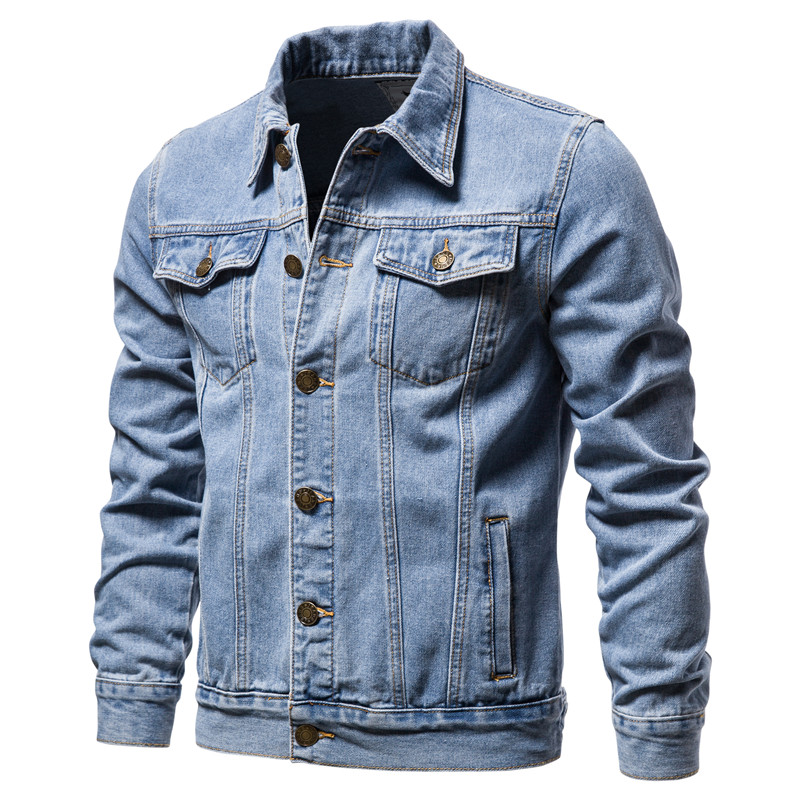 2025 Autumn Men Solid Denim Ja - Down Jacket Packable 리뷰 및 가격