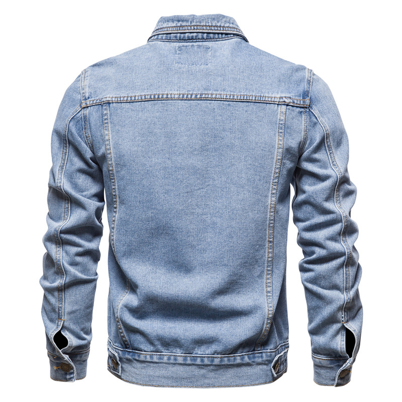 2025 Autumn Men Solid Denim Ja - Down Jacket Packable 리뷰 및 가격