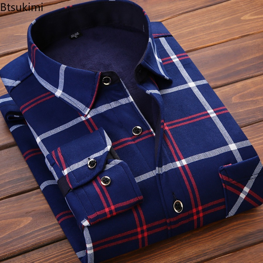 Flannel Men Shirt 2026 Autumn  - Flannel Shirt Lined 리뷰 및 가격